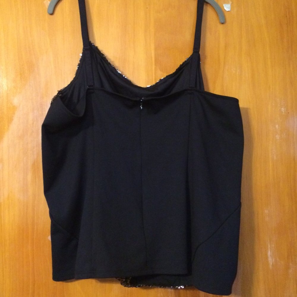 LANE BRYANT SEQUIN SPAGHETTI STRAP TOP 28W - Picture 9 of 11